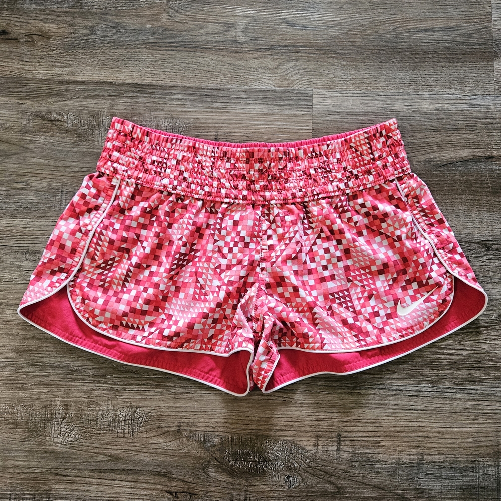 Nike Women's Reversible Pink‎ Patterned Running Shorts